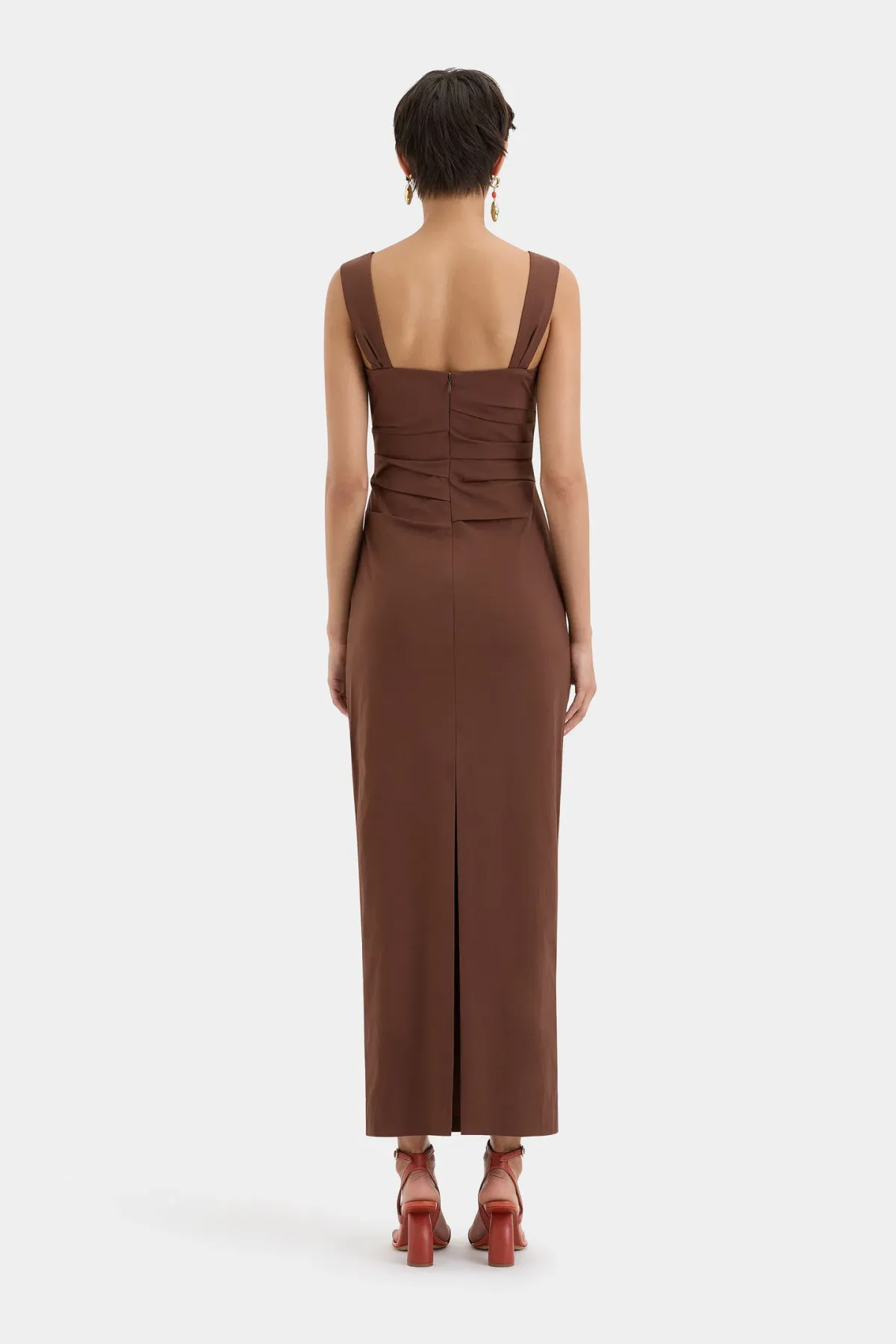 Sir the Label Dahlia Balconette Gown Chocolate Brown Size 10 - Image 3