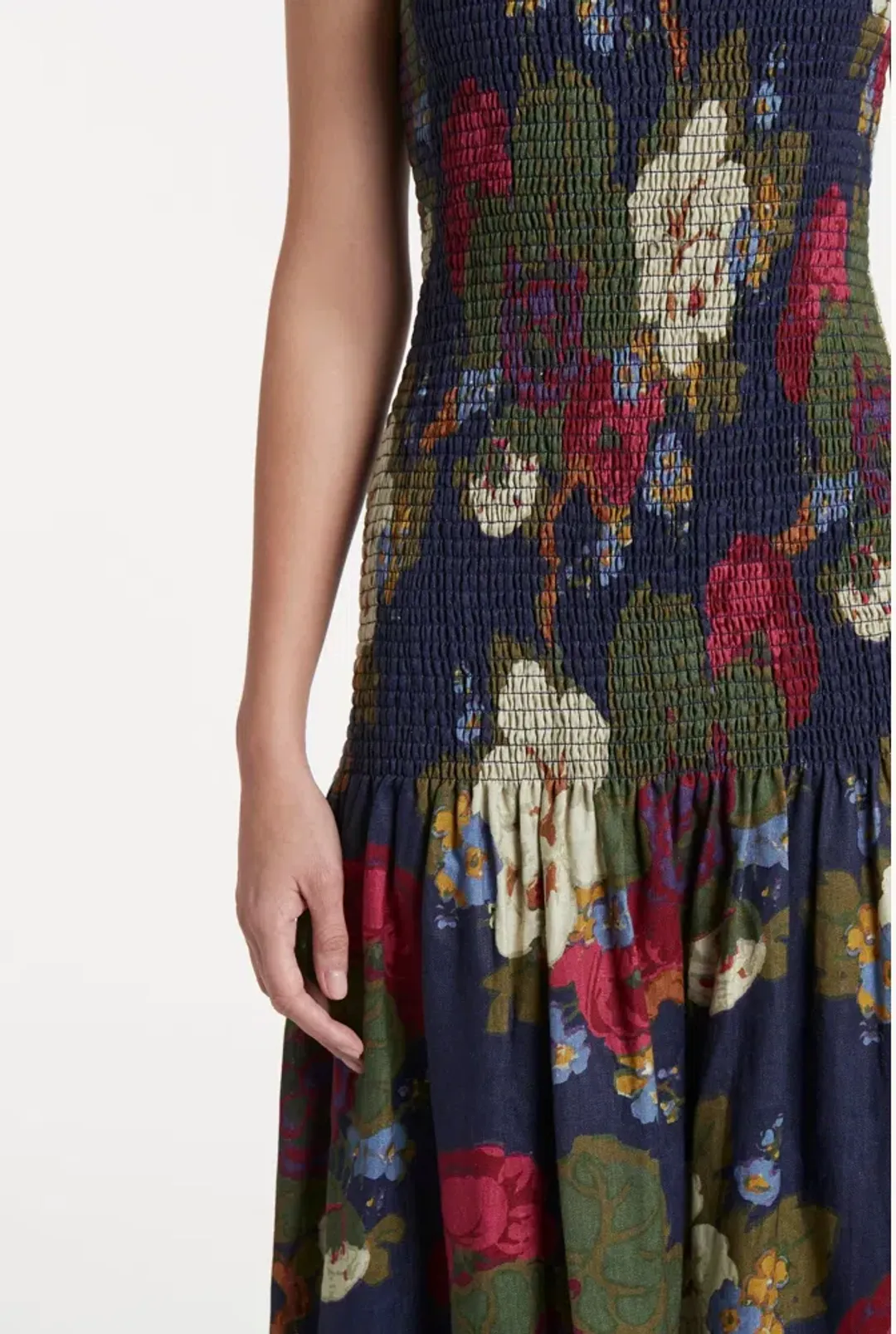 Sir the label Francesca Shirred Maxi Dress Merce Garcia Print Size 6 for rent on The Volte - main image