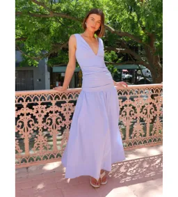 By Nicola Bowie Maxi Dress In Cornflower Blue Size AU 8 for rent on The Volte - image 2