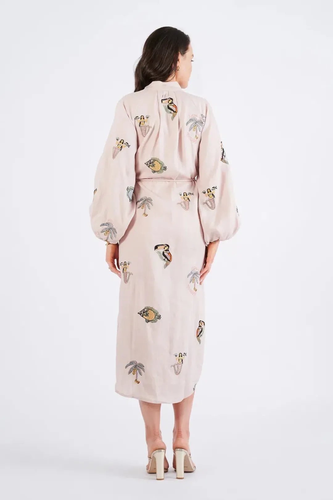 Alemais Vacay Mermaid Shirtdress Pink Size AU 10 for rent on The Volte - main image