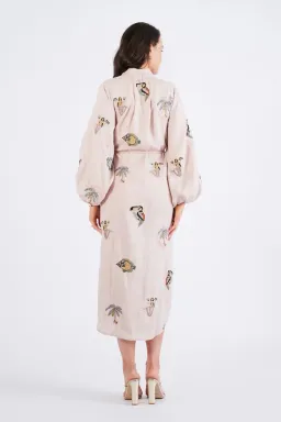 Alemais Vacay Mermaid Shirtdress Pink Size AU 10 for rent on The Volte - image 8