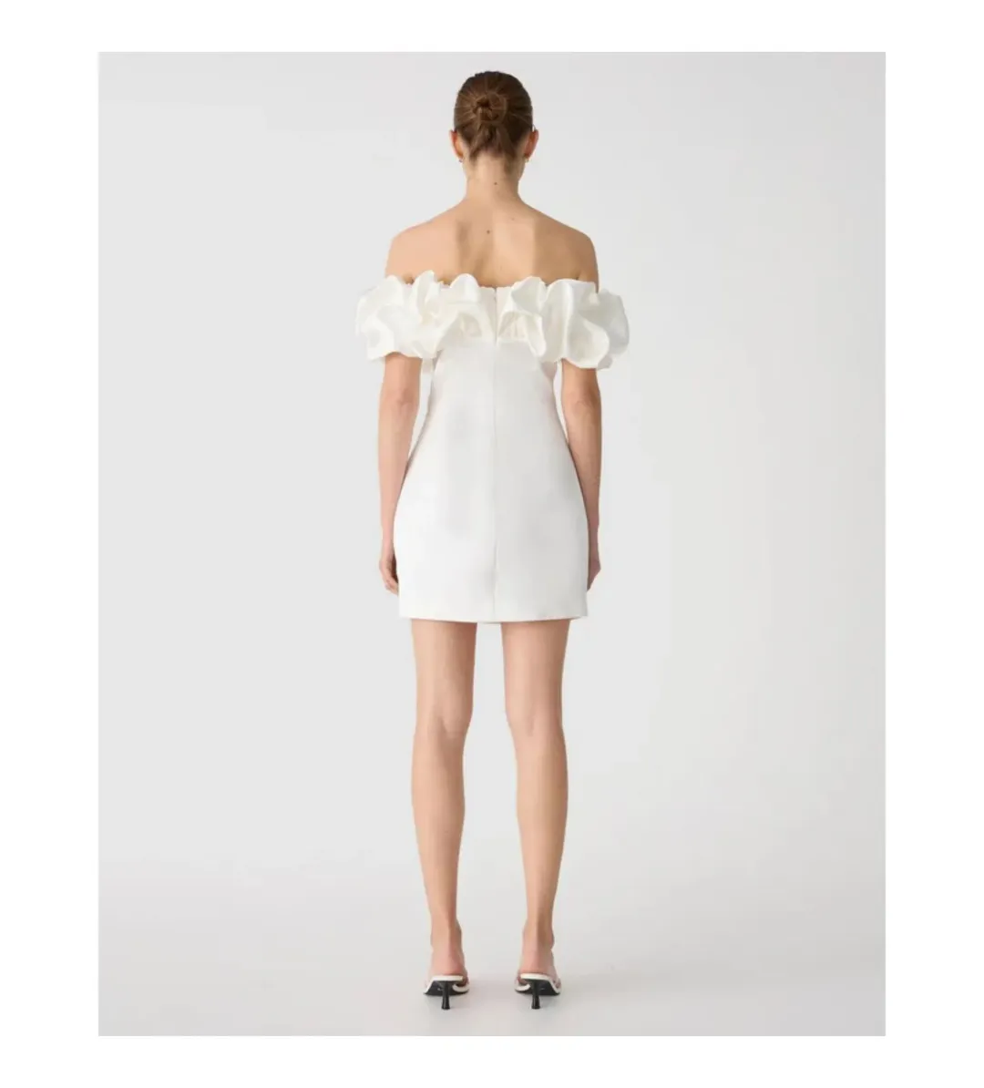 Misha Amara Mini Dress Ivory Size 8 for rent on The Volte - main image