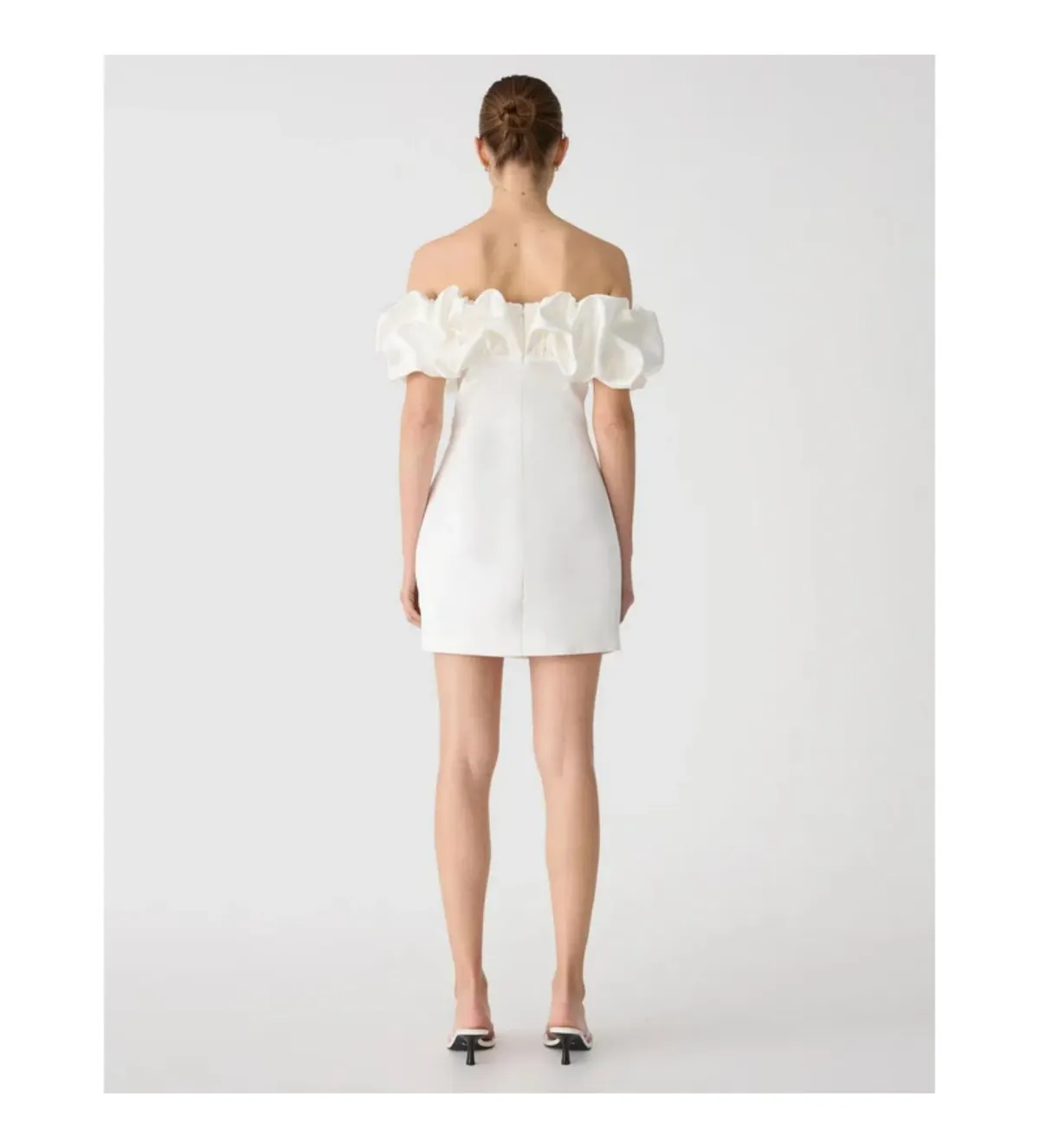 Misha Amara Mini Dress Ivory Size 8 - Image 4