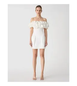 Misha Amara Mini Dress Ivory Size 8 for rent on The Volte - image 1