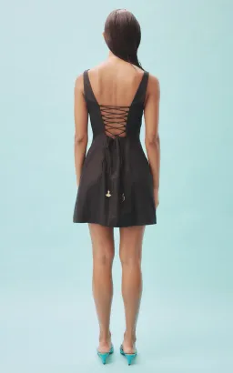 Alemais Rowena Beaded Mini Dress Black Size AU 8 for rent on The Volte - image 8