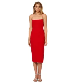 Bec & Bridge Marvellous Midi Dress Red Size AU 6 for rent on The Volte - image 1