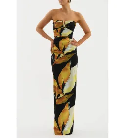 Rebecca Vallance Petals Of Paradise Gown Maxi Dress Print Size AU 8 for rent on The Volte - image 2
