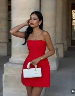 Odd Muse The Ultimate Muse Strapless Mini Dress Red Size M / AU 10 for rent on The Volte - image 9