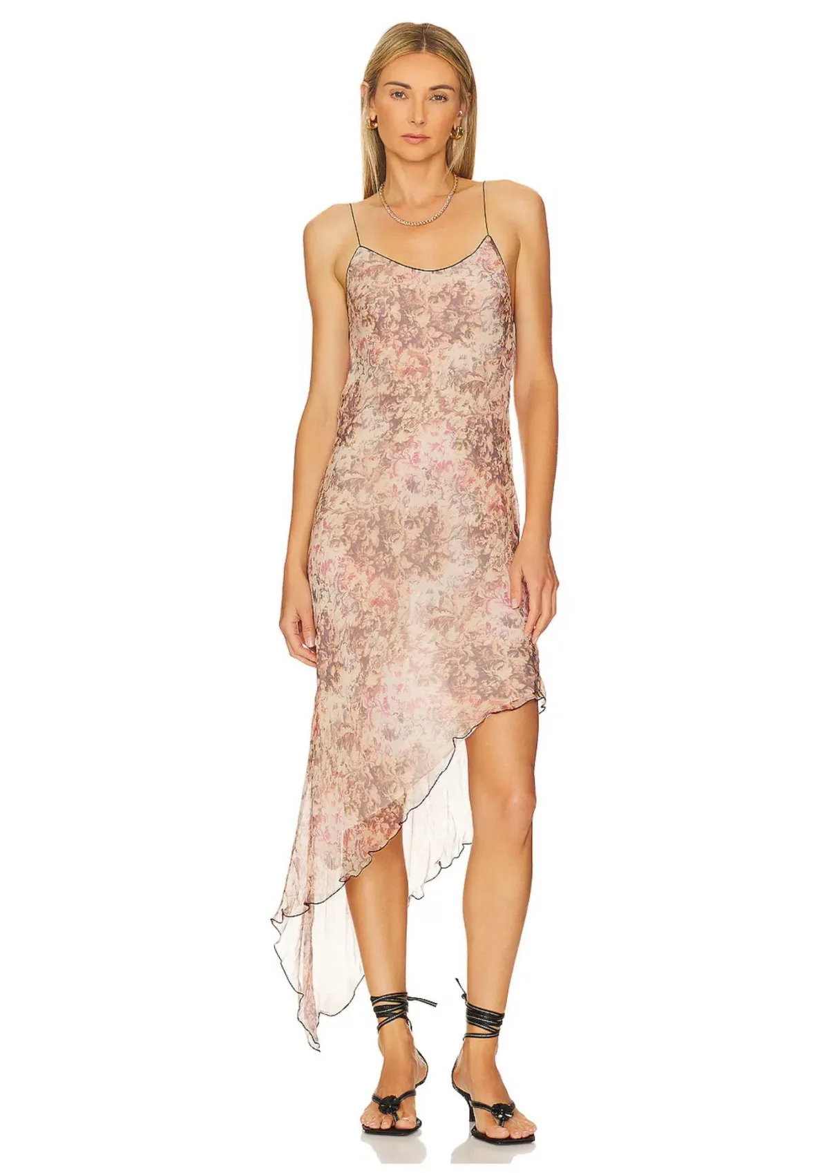 Bec & Bridge Florentine Asym Midi Dress Floral Versailles Size 10 - Image 1