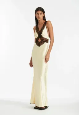 Sir The Label Aries Gown in Lemon Cream Size 3 / AU 12 for rent on The Volte - image 3