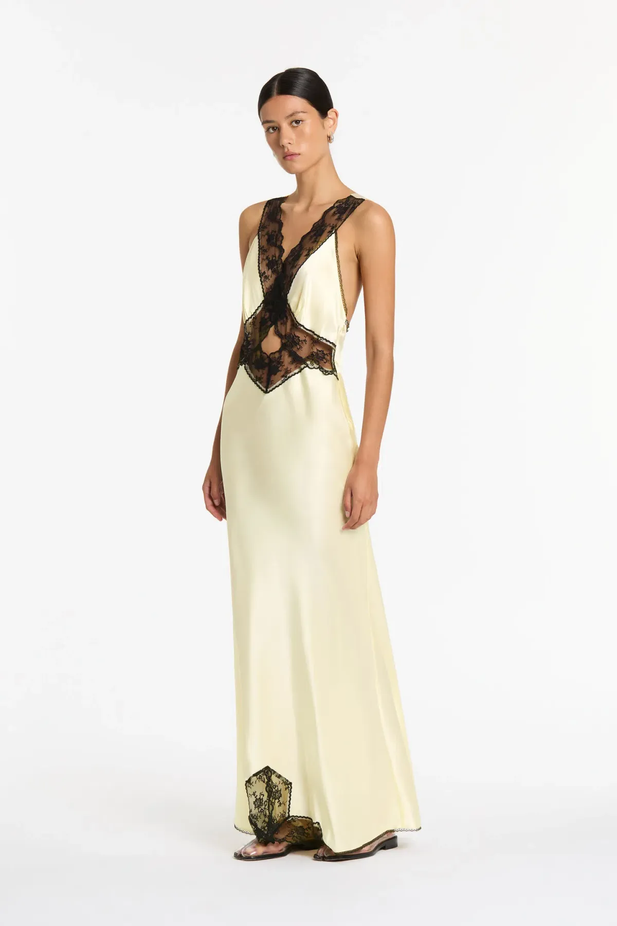 Sir The Label Aries Gown in Lemon Cream Size 3 / AU 12 - Image 1