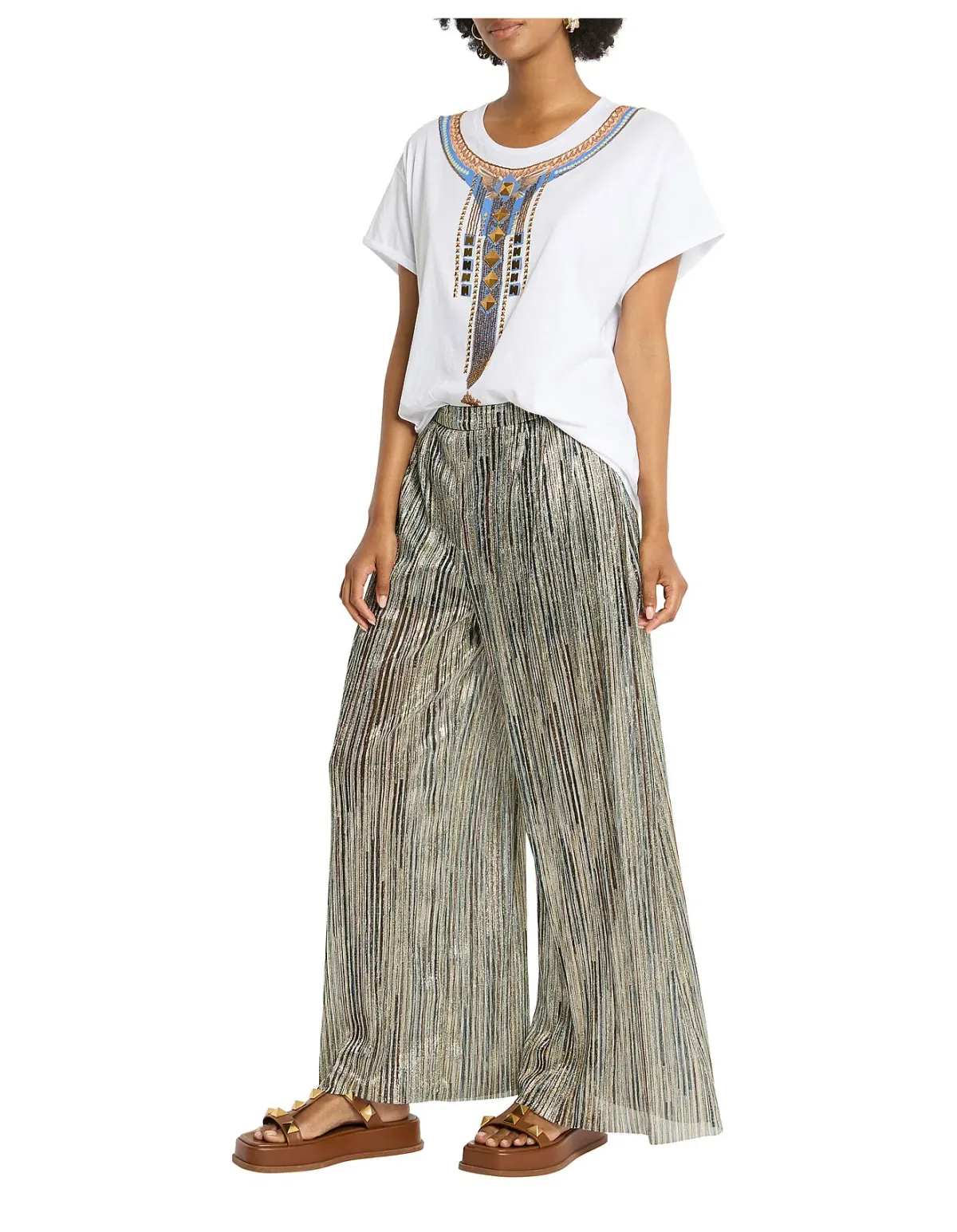 Sass & Bide Desert Moon Pant Metallic Size 16 - Image 1