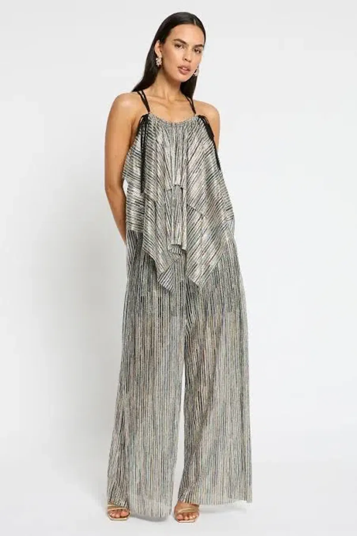 Sass & Bide Desert Moon Pant Metallic Size 16 - Image 3