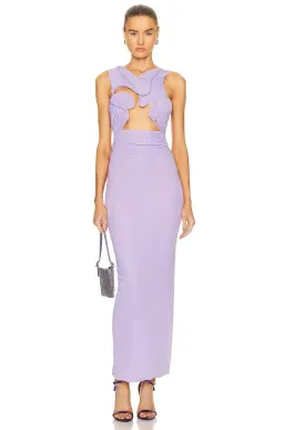 Christopher Esber Venus Tank Maxi Dress Lilac Size 6 for rent on The Volte - image 3