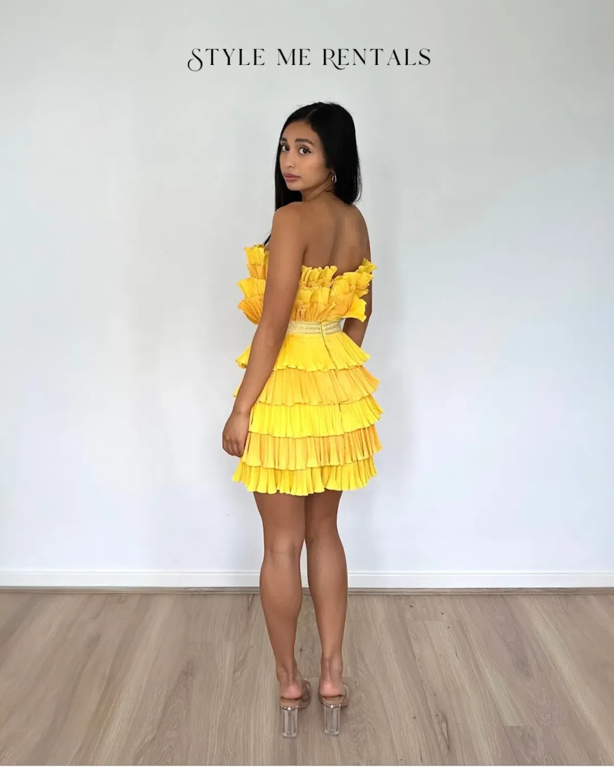 Eliya the Label Josephine Mini Dress Yellow Size XS - Image 6