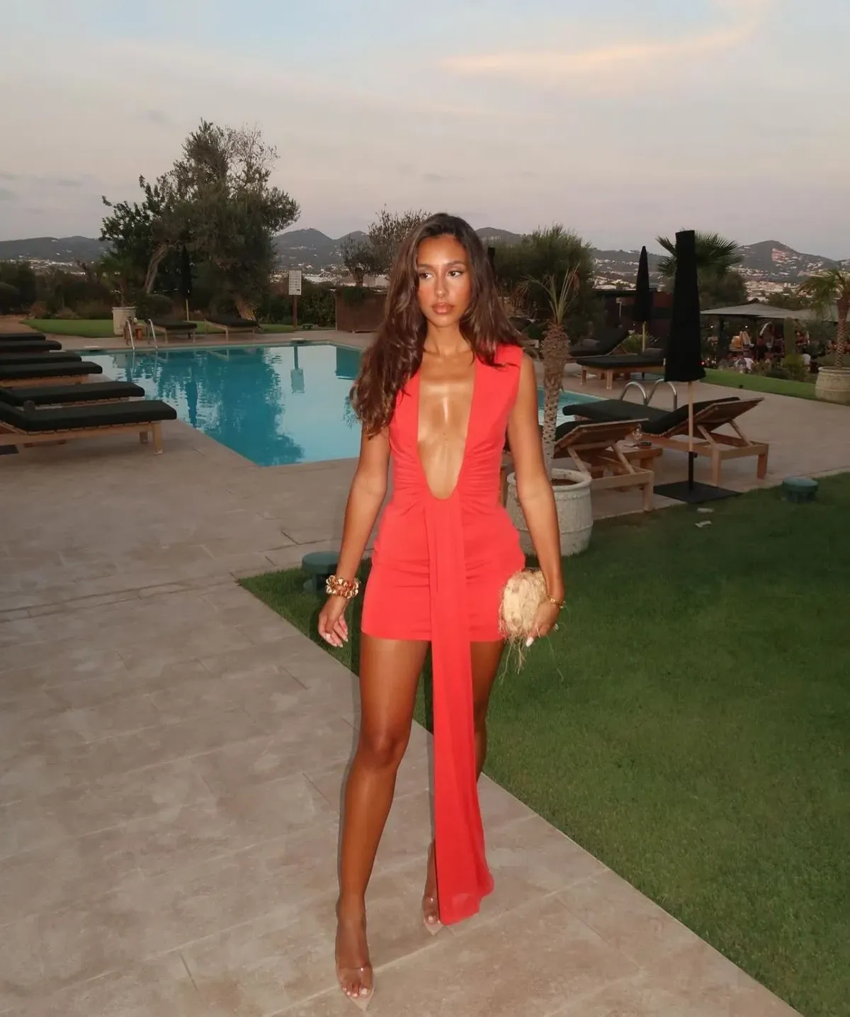 Misha Jennifer Cupro Mini Dress Red Size 8/S - Image 3