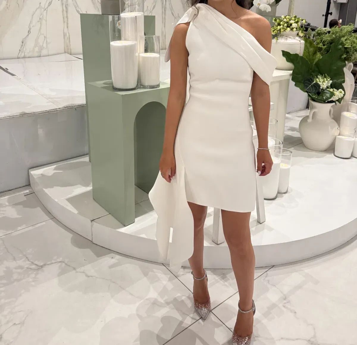 Maticevski Rigor Mini Dress White Size 6 - Image 2