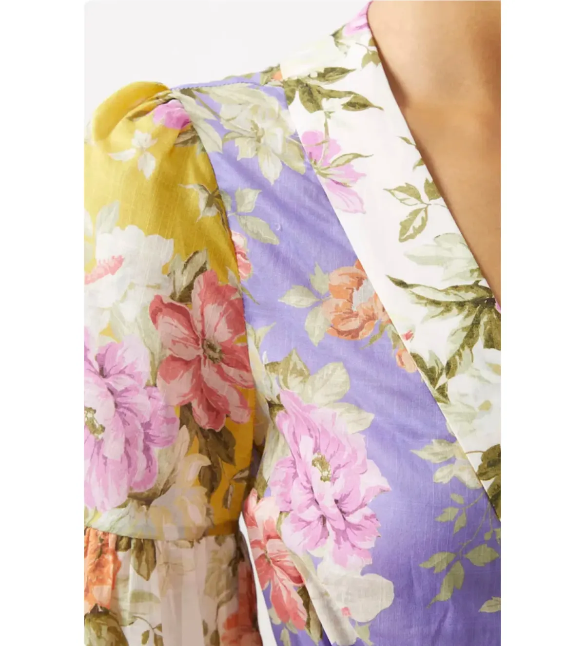 Zimmermann Pattie Wrap Midi Dress Floral Size 0 / AU 8 - Image 4