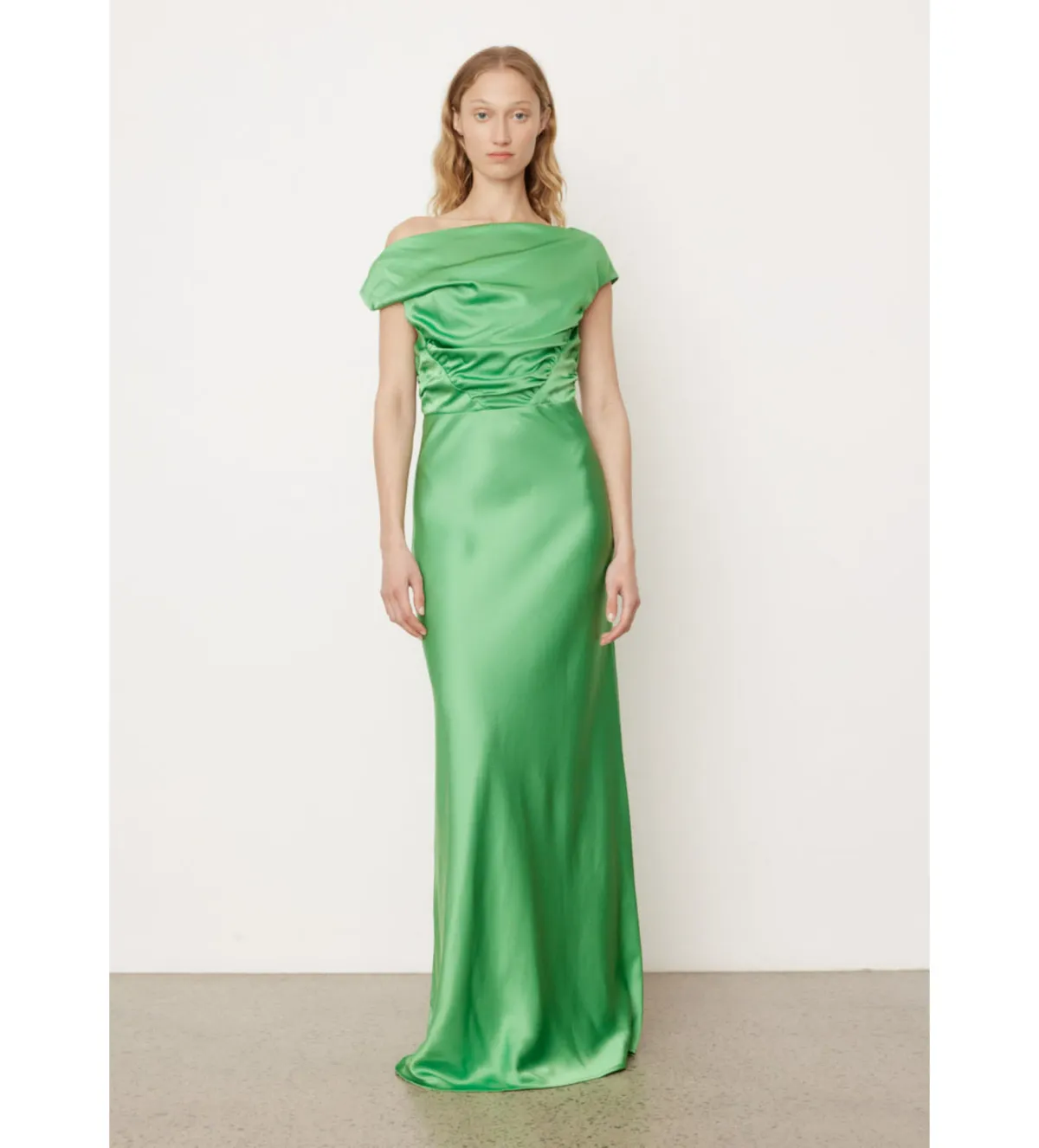 Paris Georgia 07 Davie Maxi Dress in Basil Size AU 8 for rent on The Volte - main image
