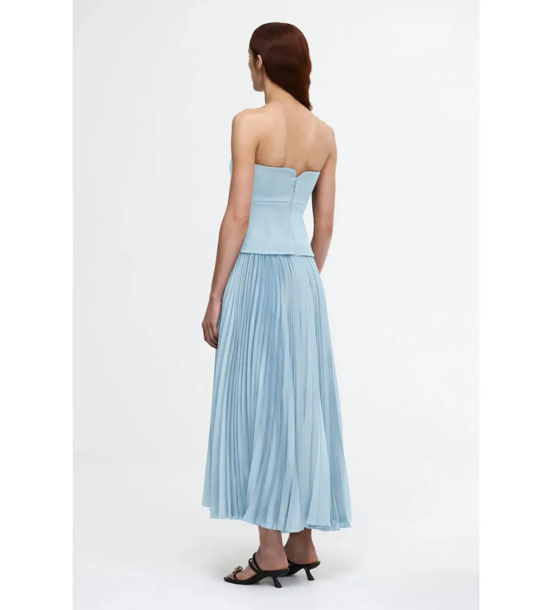 Acler Avonlea Midi Dress in Celeste Blue Size AU 10 for rent on The Volte - main image
