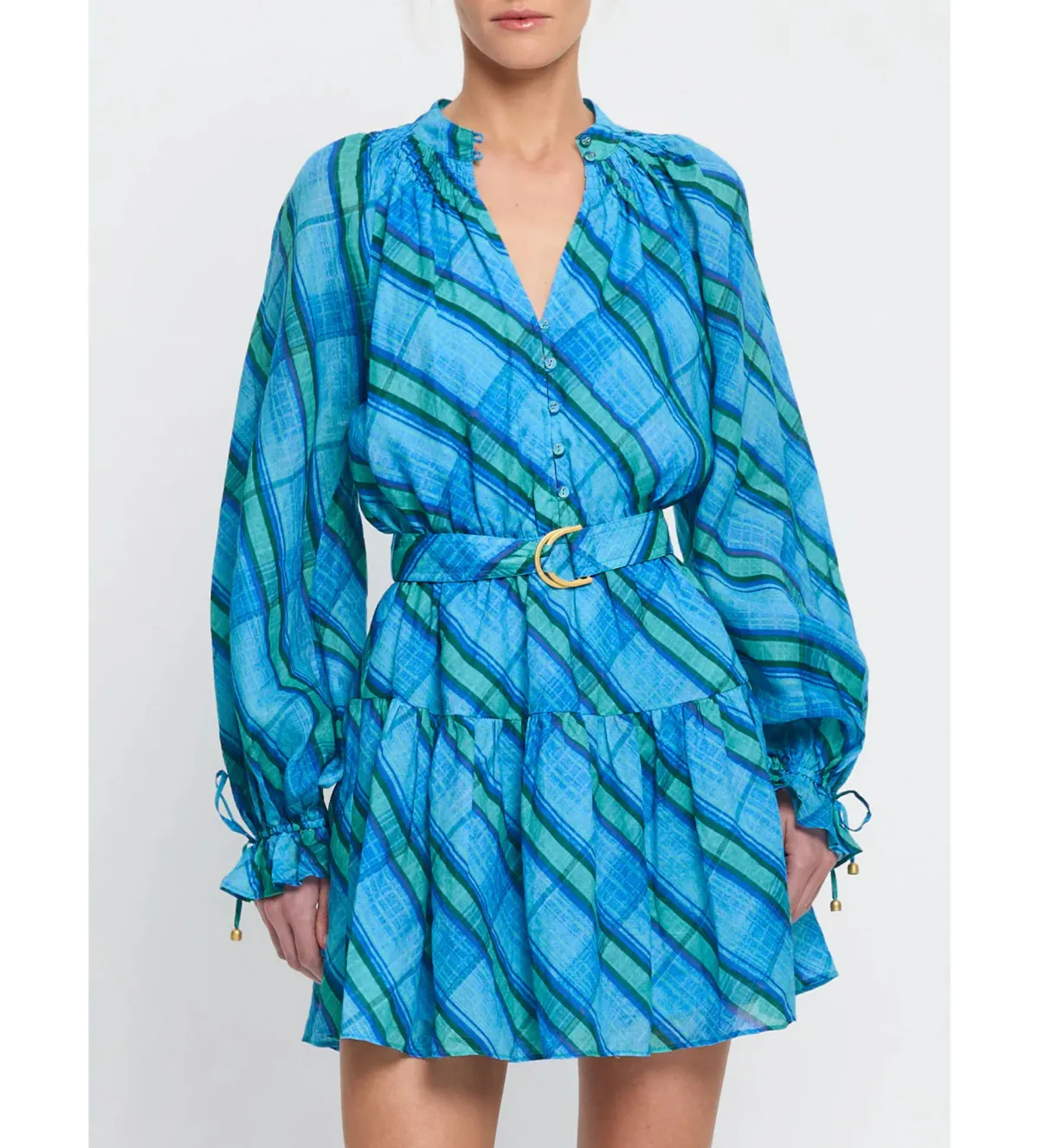 Kivari Oceana Mini Dress Blue Size AU 8 - Image 2