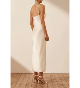 Shona Joy Milo Cut Out Slit Midi Dress Coconut Size AU 6 for rent on The Volte - image 3