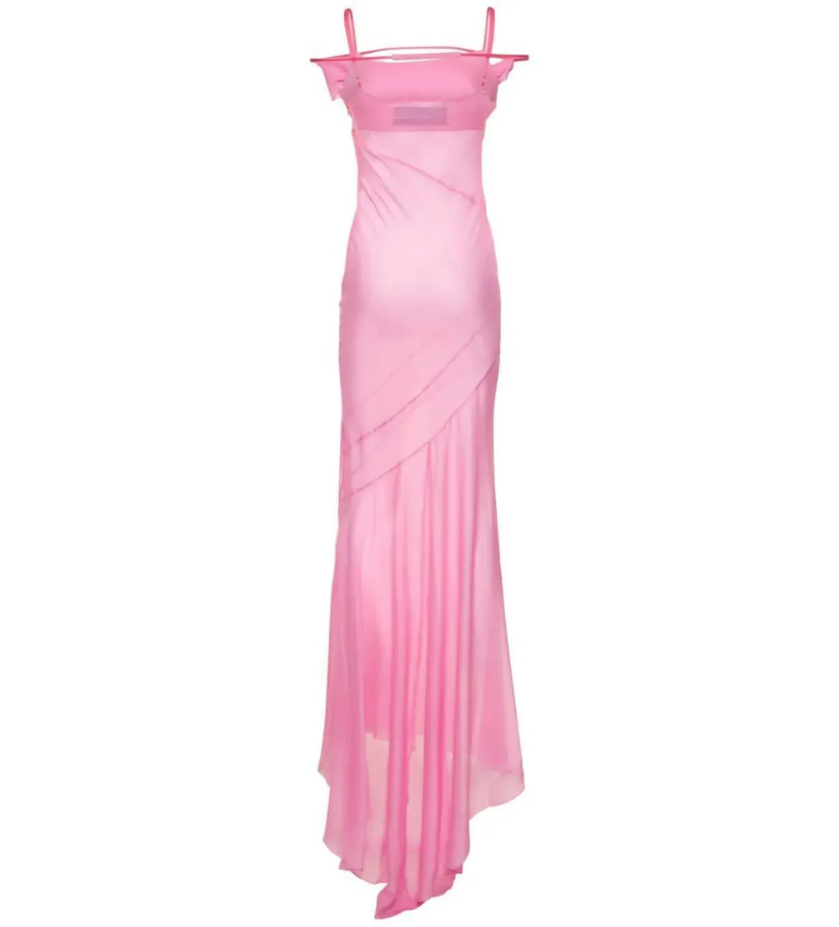 Jacquemus La Robe Draggiu Pink Size 38 / AU 10 - Image 4