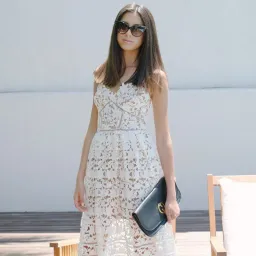 Self-portrait Azalea Guipure Lace Dress White Size AU 8 for rent on The Volte - image 10