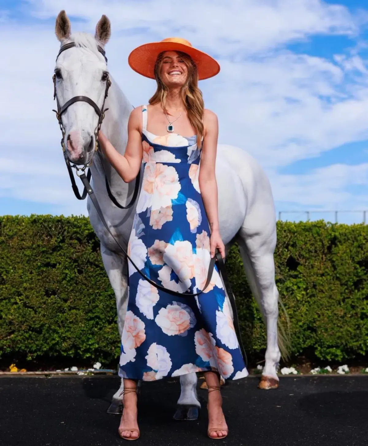 Leo Lin Odette Midi Dress in Rosebud Print Size AU 10 - Image 1