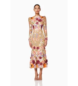 Elliatt Shannon Midi Dress Pink Size AU 12 for rent on The Volte - image 2