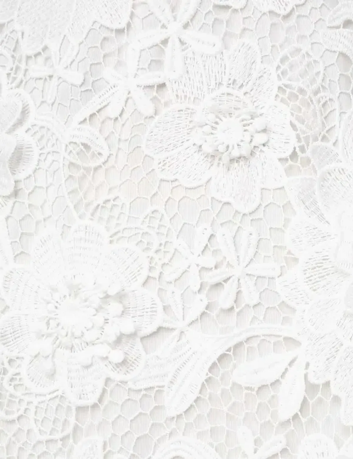 Zimmermann The Halliday Lace Flower Midi Dress in Ivory Size 0 / AU 8 - Image 6