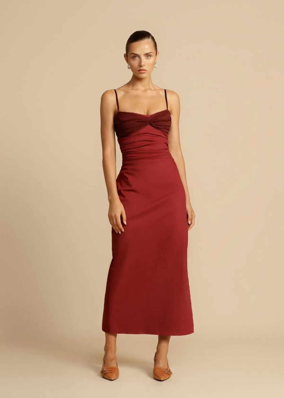 Arcina Ori Kinsley Dress Wine Size M / AU 10 - Image 2
