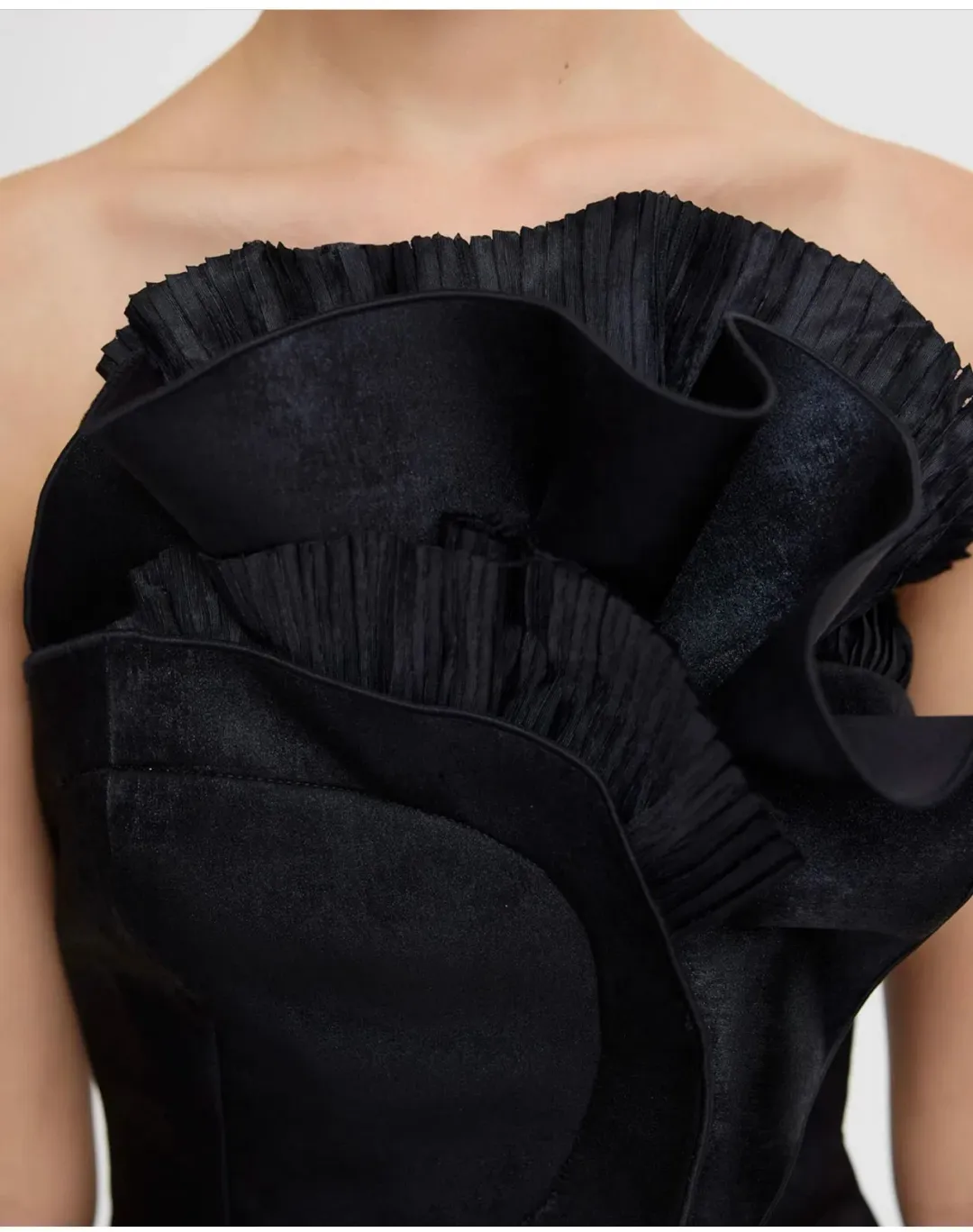 Acler Webster Midi Dress Black Metallic Size 8 for rent on The Volte - main image