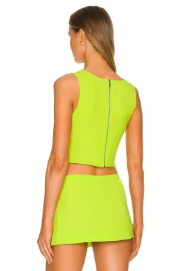 Miaou Campbell Corset in Neon Lime Size 8 for rent on The Volte - image 2