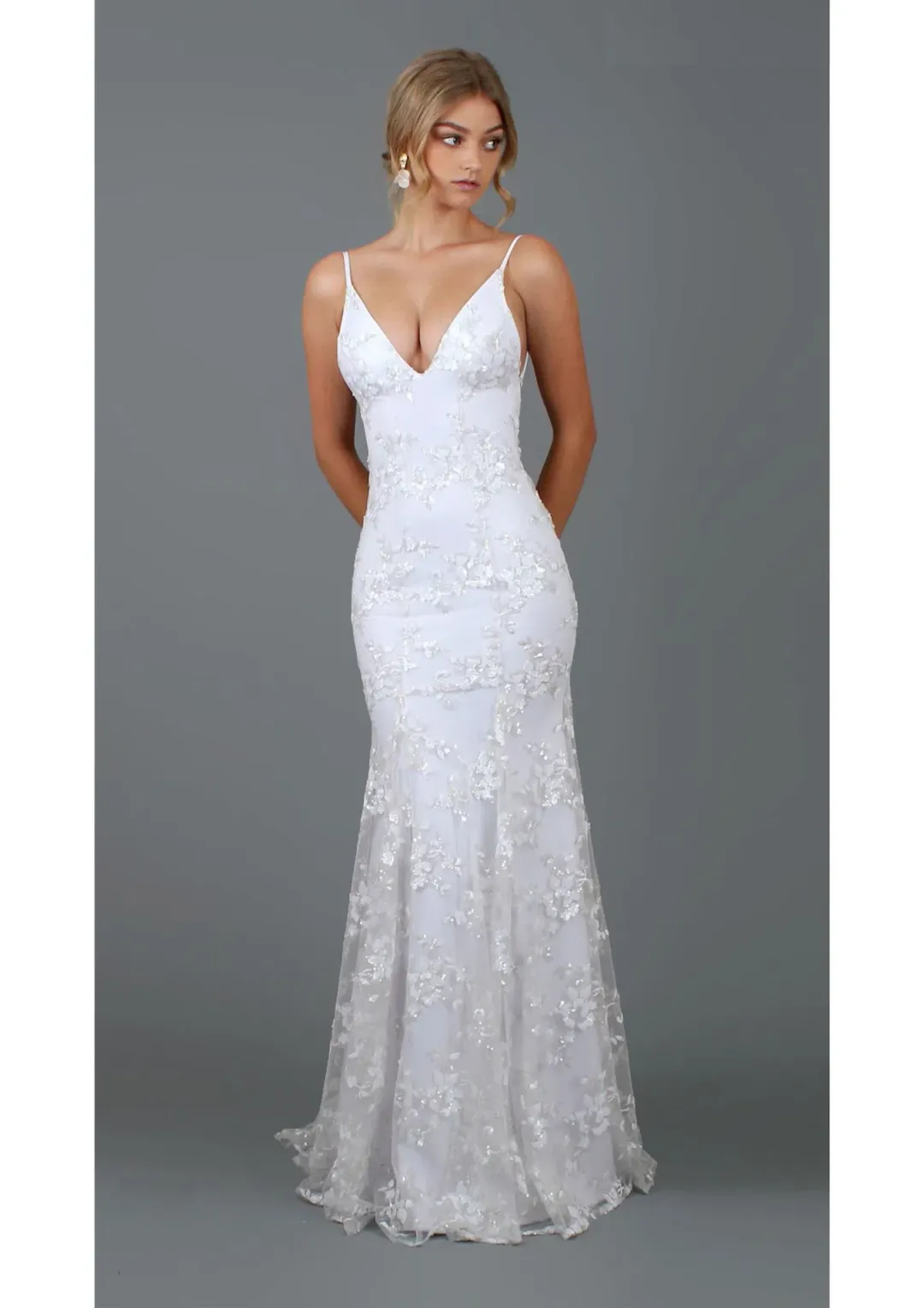 Studio Minc Adore Dress Off White Size 3 / AU 12 for rent on The Volte - main image