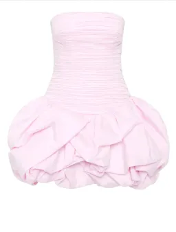 Aje Violette Bubble Hem Mini Dress Baby Pink Size 8 for rent on The Volte - image 6