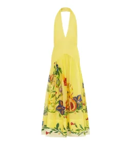 Alemais Dahlia Halter Gown Yellow Size AU 10 for rent on The Volte - image 4