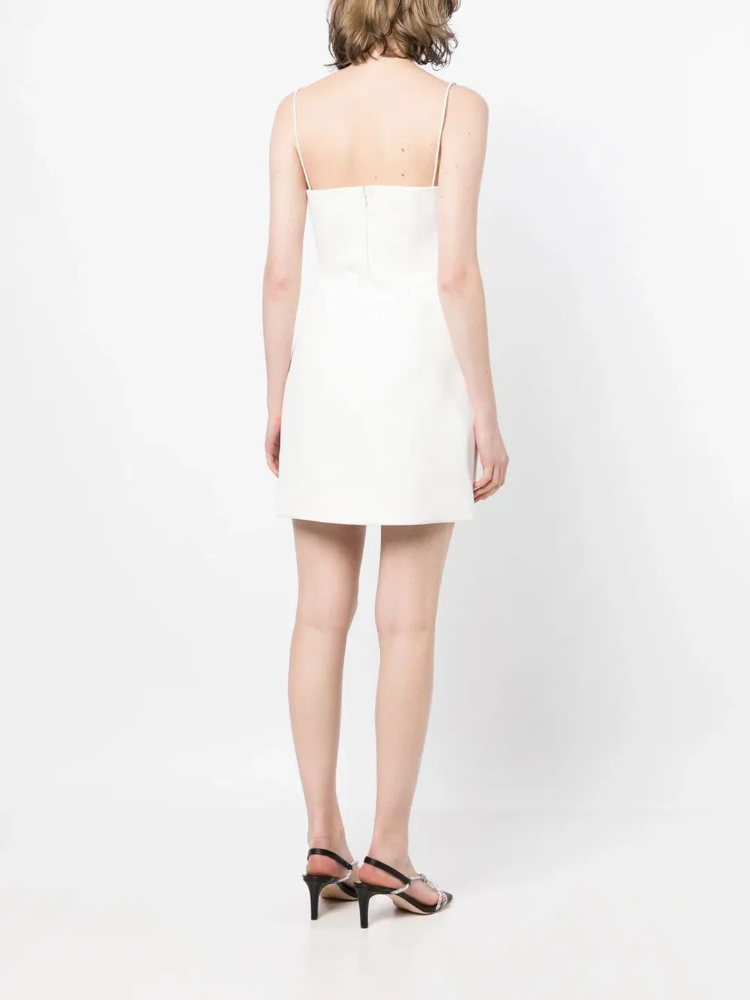 Rachel Gilbert Bodie Cut Out Sleeveless Cocktail Mini Dress White Size 10 for rent on The Volte - main image