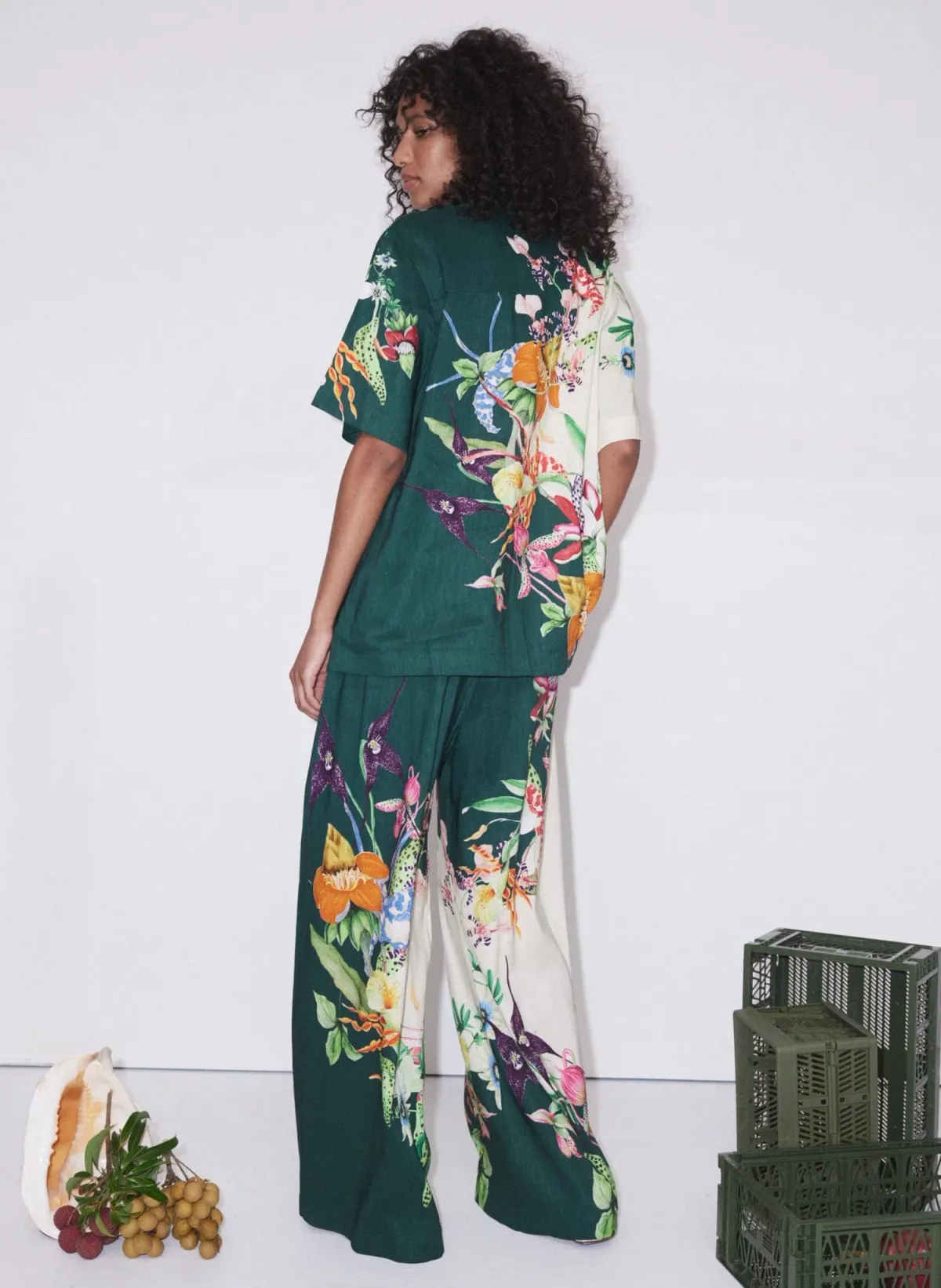 Alemais Aggie Shirt and Pants Set Floral Size 6 - Image 3