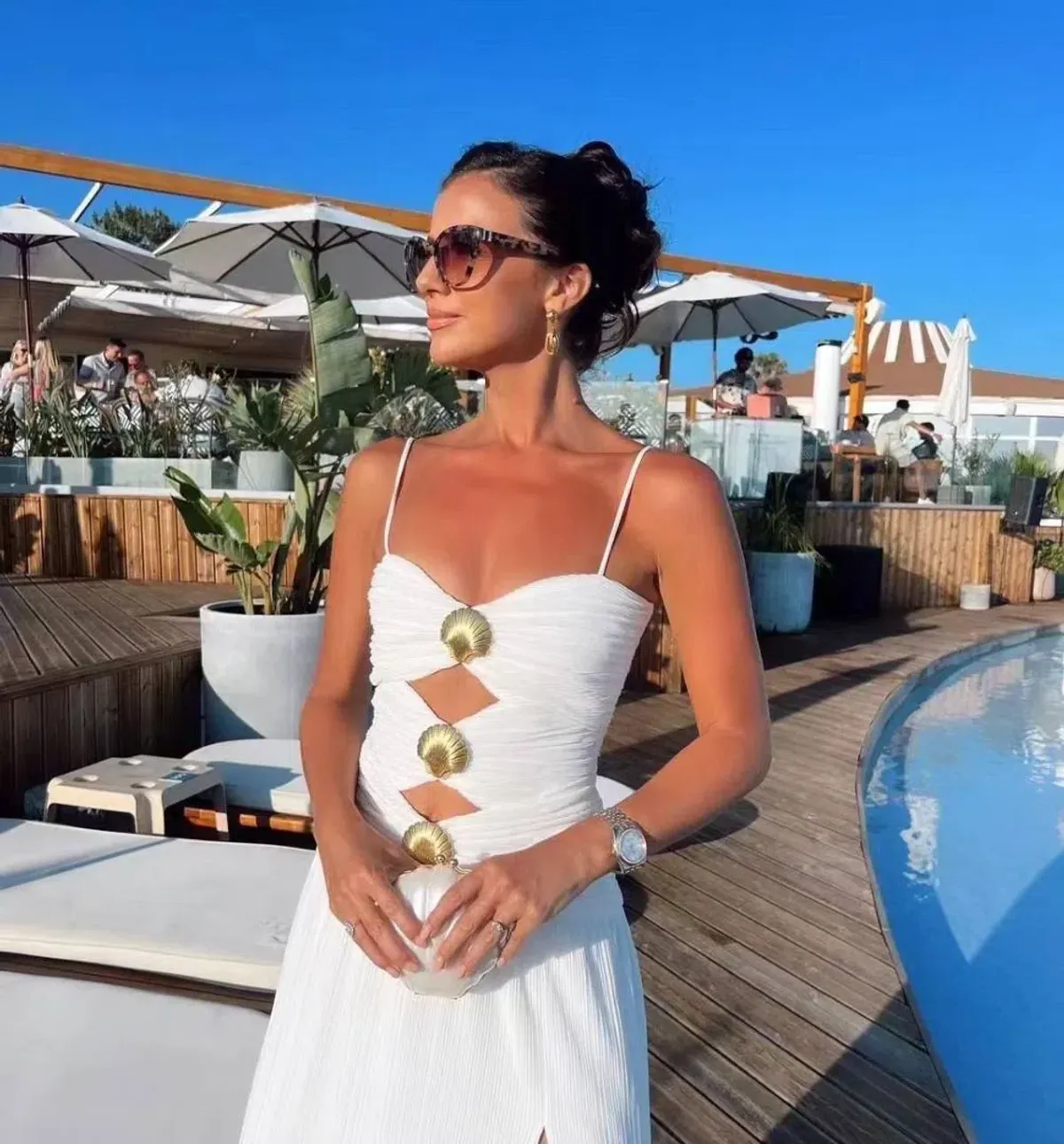 Rebecca Vallance Guinevere Cut Out Slip Gown Ivory Size 14 - Image 2