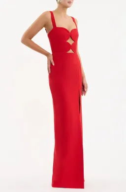 Rebecca Vallance Karina Gown in Red Size 6 for rent on The Volte - image 2