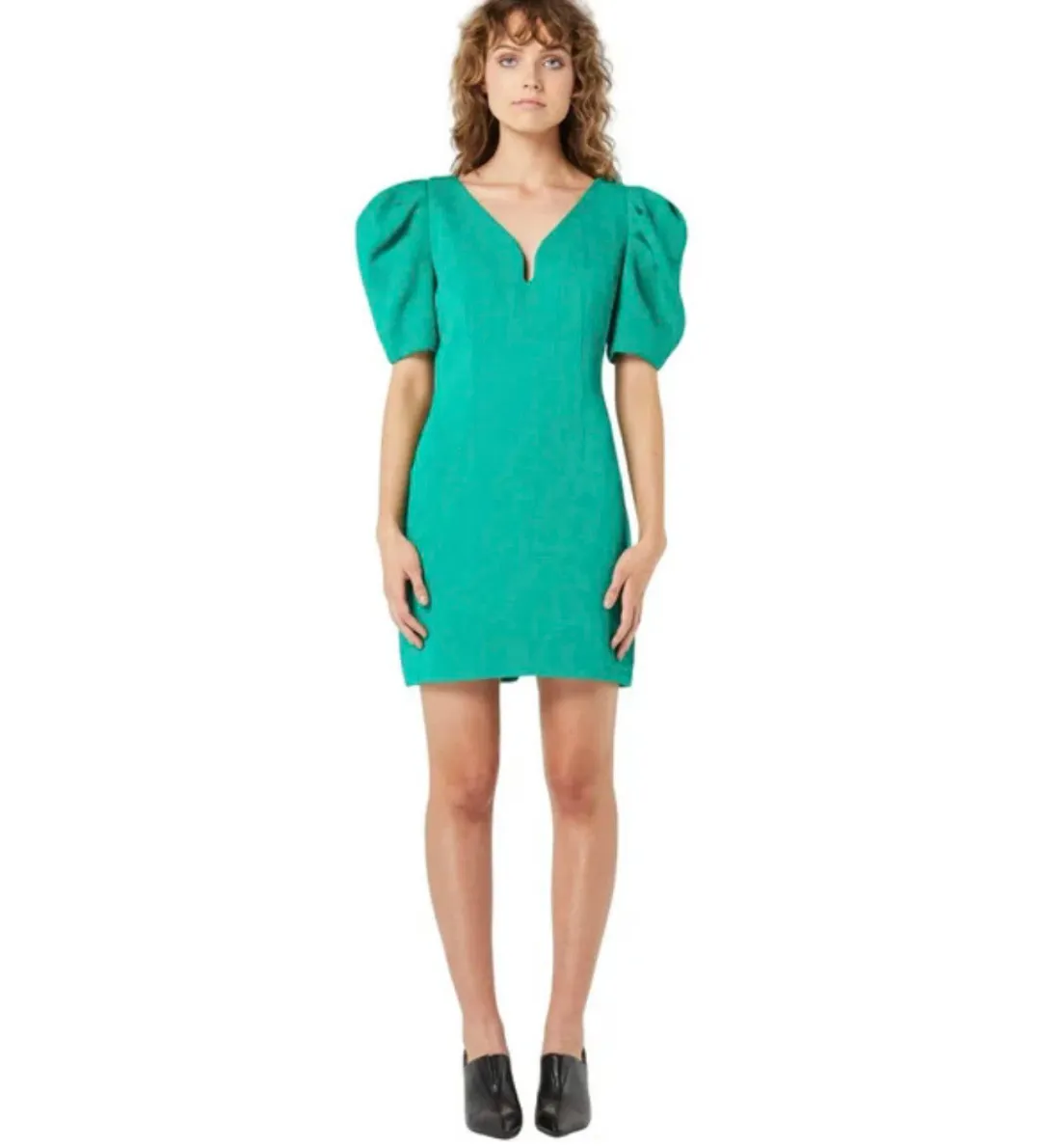 ELLIATT FLORIDITA MINI DRESS EMERALD for rent on The Volte - main image