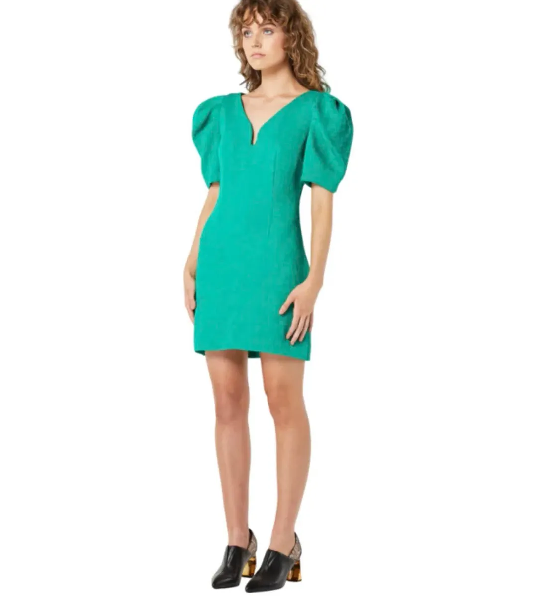 ELLIATT FLORIDITA MINI DRESS EMERALD for rent on The Volte - main image