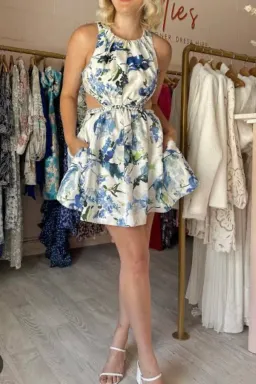 Aje Voyage Braided Cut Out Mini Dress for rent on The Volte - image 1