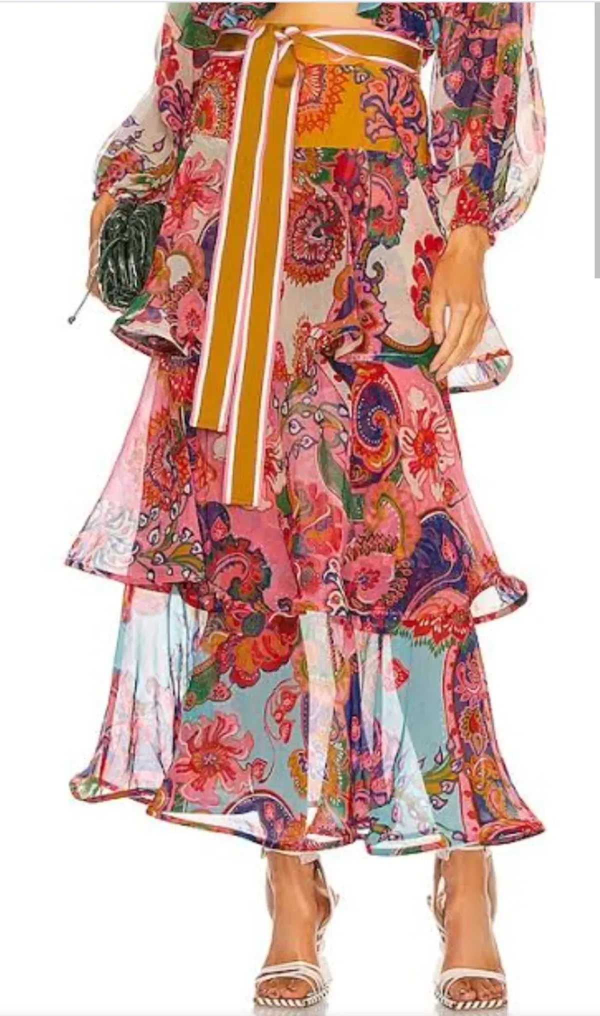 Zimmermann Lovestruck Tiered Maxi Skirt Size 12/2 - Image 1