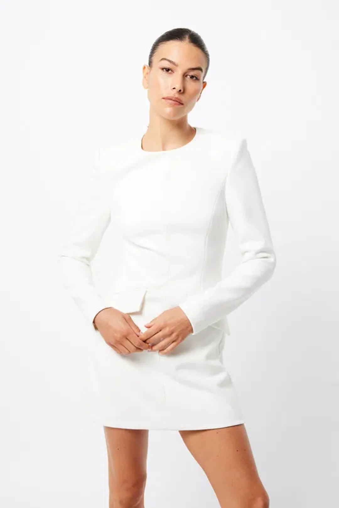 Mossman Paralle Dress White Size 8 for rent on The Volte - main image