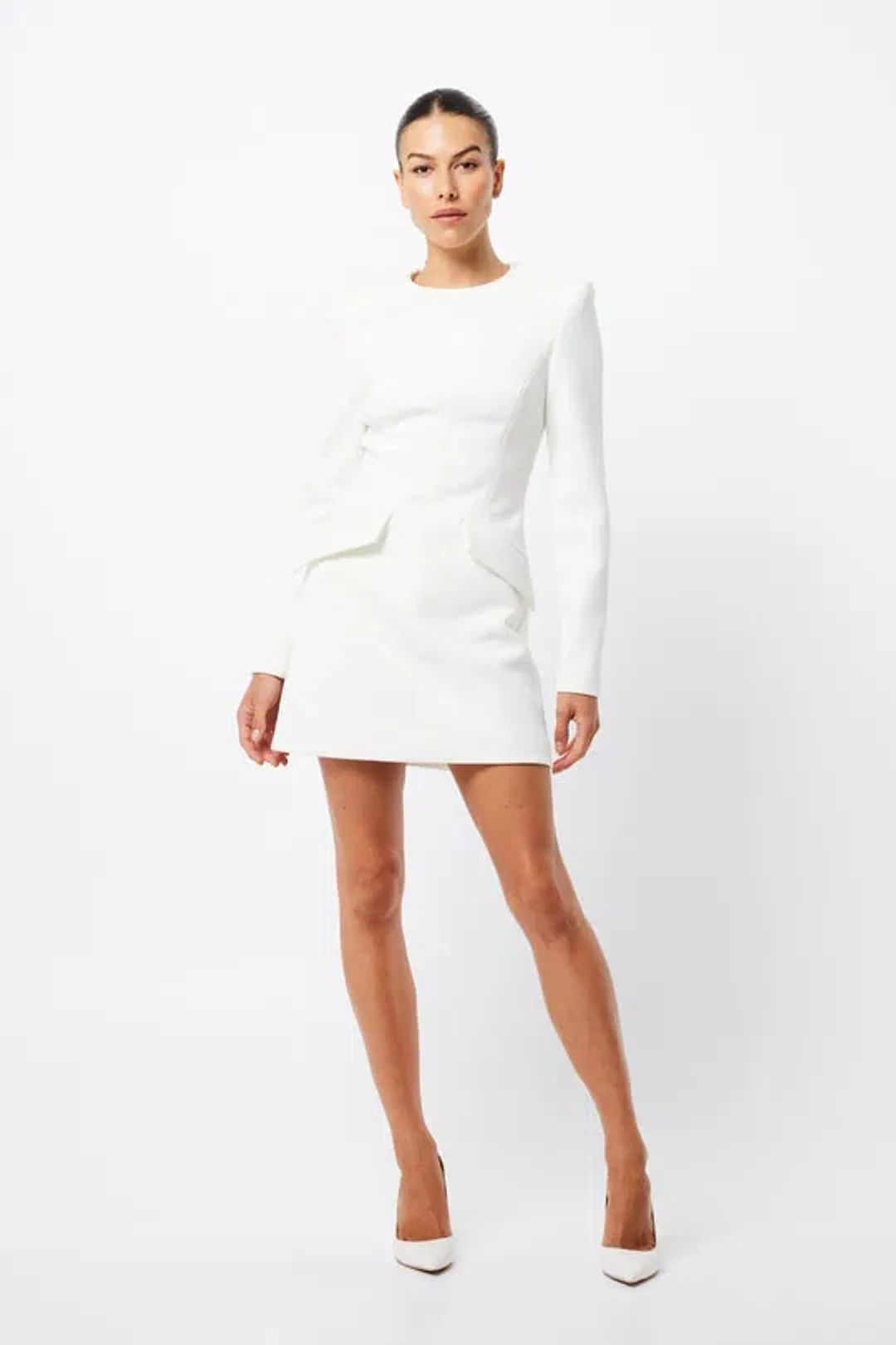 Mossman Paralle Dress White Size 8 for rent on The Volte - main image