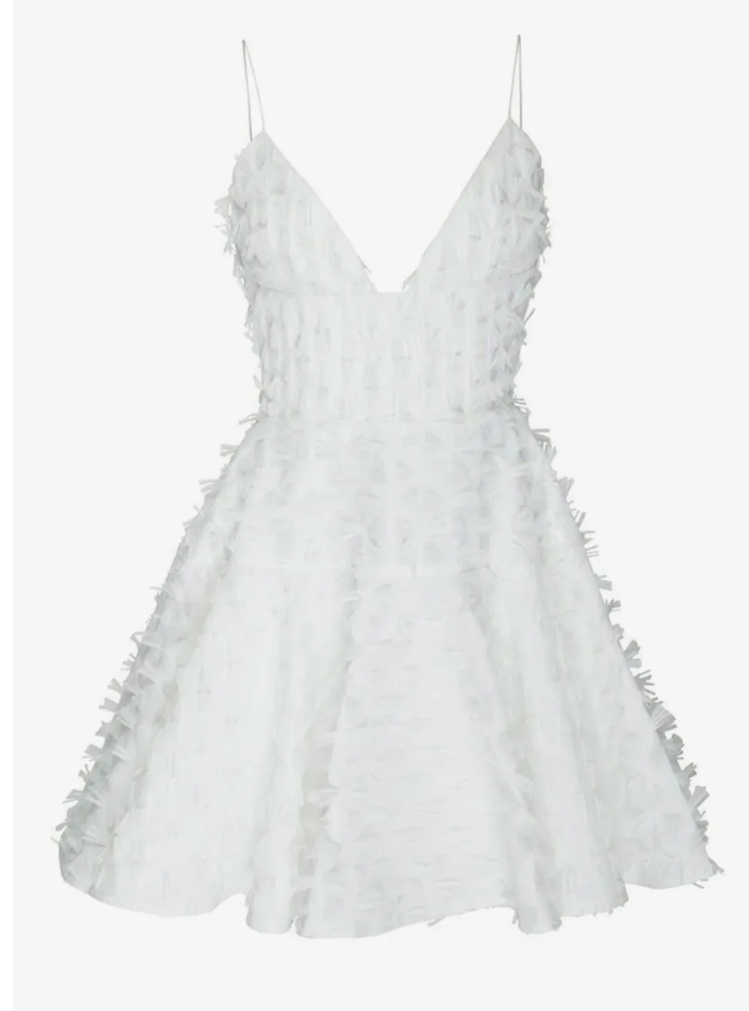 Alex Perry Reese Mini Dress White Size 6 for rent on The Volte - main image