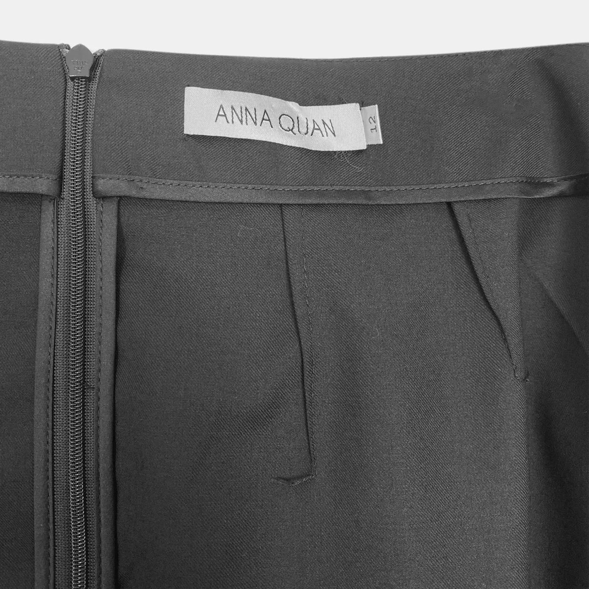 Anna Quan Emelia Ruched Mini Skirt Black Size 12 - Image 10