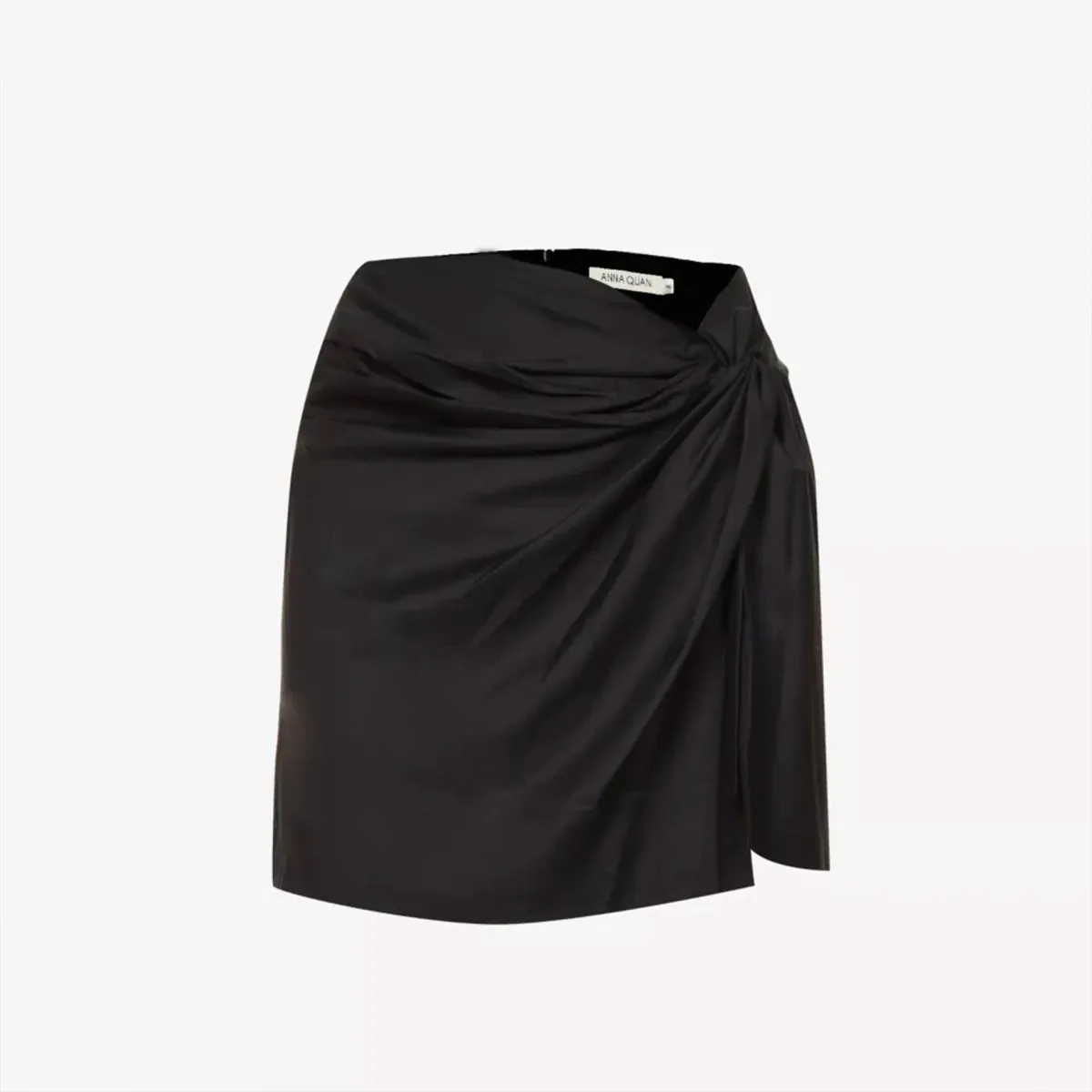 Anna Quan Emelia Ruched Mini Skirt Black Size 12 - Image 6